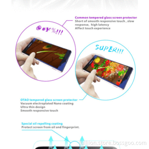 9H anti-crack 0.33mm round angle tempered glass screen protector for Samsung Galaxy Mega6.3